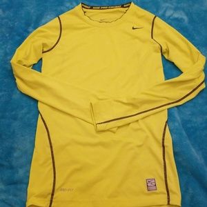 X-large Yellow Nike Long Sleeve Shirt